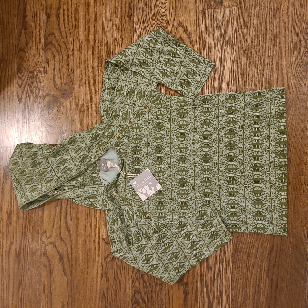 Kate Quinn Long Sleeve Hooded Shirt NWT 7Y